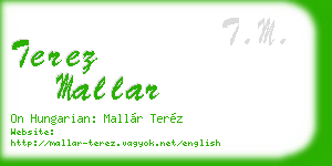 terez mallar business card